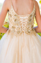 Cinderella Couture Kids 5112 Short Pageant Dress with Rhinestones